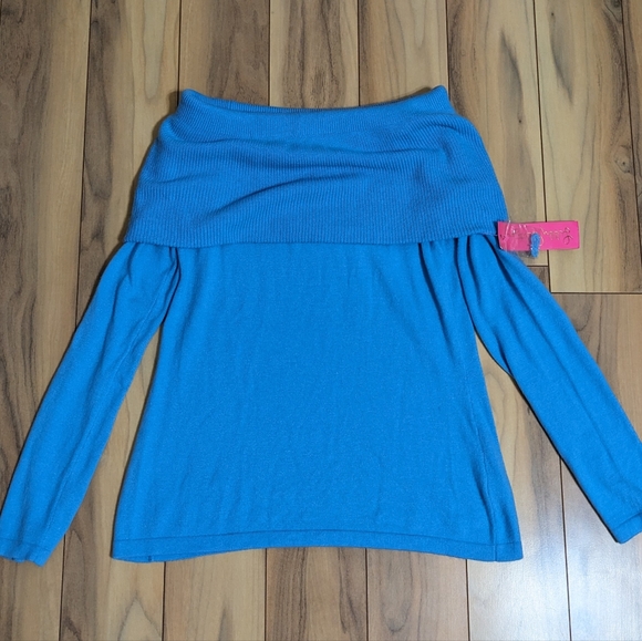 Lilly Pulitzer Sweaters - NWT! Lilly Pulitzer Christin Sweater Zanzibar Blue Size L $138